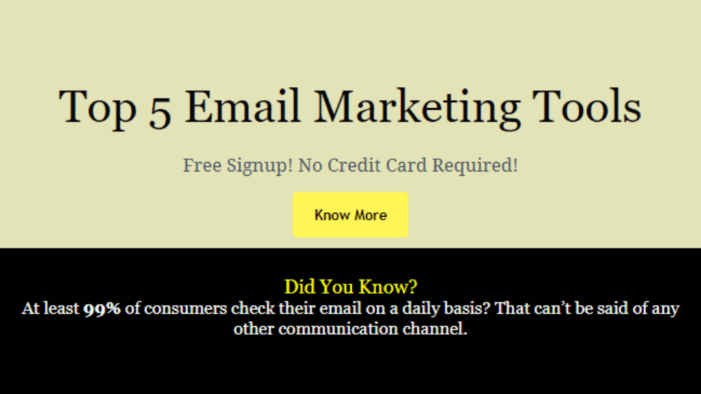 Top 5 Email Marketing Tools